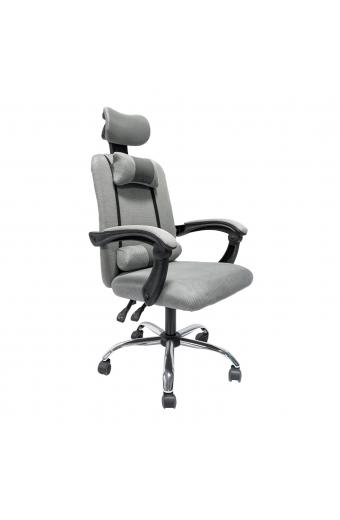 ΚΑΡΕΚΛΑ ΓΡΑΦΕΙΟΥ CRONER HM1196.02 ΓΚΡΙ MESH-ΜΕΤΑΛ.ΒΑΣΗ-NYLON ΣΚΕΛΕΤΟΣ 58x54x120Υεκ.