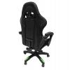 ΠΟΛΥΘΡΟΝΑ GAMING DARREN HM1203.03 ΜΑΥΡΟ-ΠΡΑΣΙΝΟ PVC & NYLON 51x49x125Υεκ.