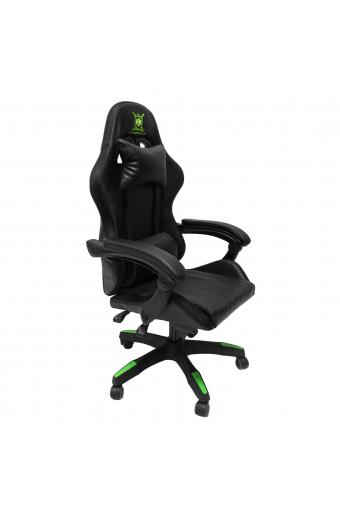ΠΟΛΥΘΡΟΝΑ GAMING DARREN HM1203.03 ΜΑΥΡΟ-ΠΡΑΣΙΝΟ PVC & NYLON 58.5x100x120Υεκ.