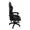 ΠΟΛΥΘΡΟΝΑ GAMING DARREN HM1203.01 ΜΑΥΡΟ-ΚΟΚΚΙΝΟ PVC & NYLON 51x49x125Υεκ.