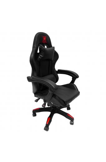 ΠΟΛΥΘΡΟΝΑ GAMING DARREN HM1203.01 ΜΑΥΡΟ-ΚΟΚΚΙΝΟ PVC & NYLON 58.5x100x120Υεκ.