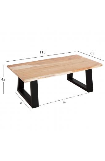 ΤΡΑΠΕΖΙ ΣΑΛΟΝΙΟΥ SOFIA SLIM HM8502.21 ΞΥΛΟ ΑΚΑΚΙΑΣ ΣΕ ΑΝΟΙΧΤΟ ΦΥΣΙΚΟ 115x65x45Υεκ.