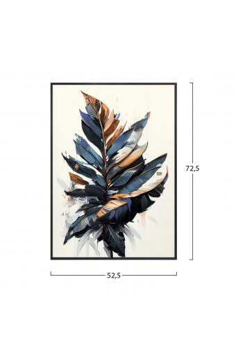 ΠΙΝΑΚΑΣ TOIXOY TROPICO HM4547.01 ΚΟΡΝΙΖΑ ΜΑΥΡΗ-ΚΑΜΒΑΣ ΕΚΤΥΠΩΣΗ 52,5x2,8x72,5Υεκ.