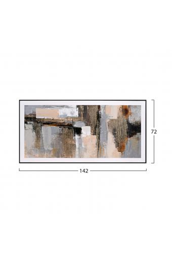 ΠΙΝΑΚΑΣ ΤΟΙΧΟΥ SEDIMENT HM4551 ΜΕ ΚΟΡΝΙΖΑ ΜΑΥΡΗ-ΚΑΜΒΑΣ 142x4.5x72Υεκ