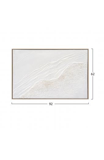 ΠΙΝΑΚΑΣ TOIXOY SEDIMENT HM4555 ΜΕ ΚΟΡΝΙΖΑ ΜΠΕΖ-ΚΑΜΒΑΣ ΣΕ ΛΕΥΚΕΣ ΑΠΟΧΡΩΣΕΙΣ 92x4,5x62Υεκ.