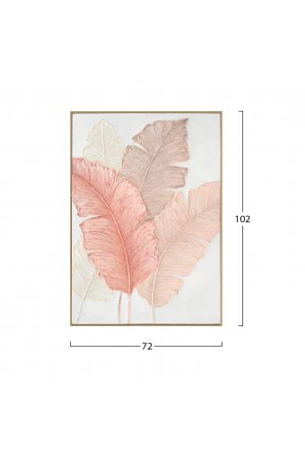 ΠΙΝΑΚΑΣ TOIXOY TROPICO HM4556 ΜΕ ΚΟΡΝΙΖΑ ΜΠΕΖ-ΚΑΜΒΑΣ-ΠΛΑΤΙΑ ΦΥΛΛΑ 72x4,5x102Υεκ.
