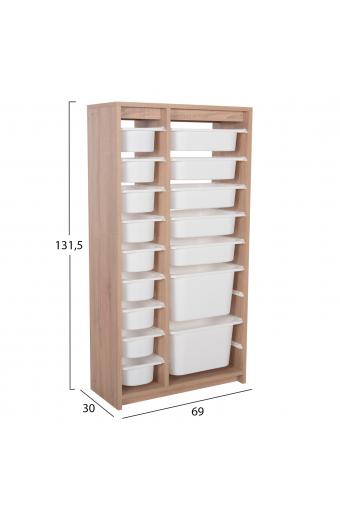 ΣΥΡΤΑΡΙΕΡΑ SANI HM18204.03 ΜΕΛΑΜΙΝΗ SONAMA-16 ΛΕΥΚΑ ΣΥΡΤΑΡΙΑ P.E. 69x30x131,5Υεκ