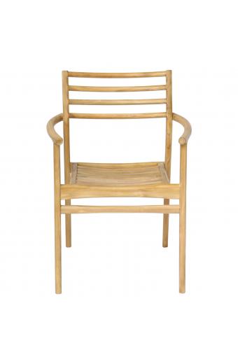 ΠΟΛΥΘΡΟΝΑ MOOSEN HM9936 ΜΑΣΙΦ ΞΥΛΟ TEAK ΣΕ ΦΥΣΙΚΟ 59x60x78,5Υ