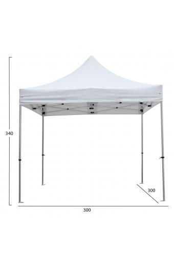 GAZEBO ΕΠΑΓΓΕΛΜΑΤΙΚΟ ΒΑΡΕΩΣ ΤΥΠΟΥ CRESSEN HM6305 ΠΤΥΣΣΟΜΕΝΟ ΑΛΟΥΜΙΝΙΟΥ 3x3x3,4Y