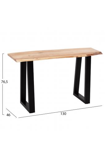 ΚΟΝΣΟΛΑ SOFIA SLIM HM8503.21 ΜΑΣΙΦ ΞΥΛΟ ΑΚΑΚΙΑΣ ΦΥΣΙΚΟ ΑΝΟΙΧΤΟ 130x46x76,5Υεκ.
