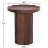 ΒΟΗΘΗΤΙΚΟ ΤΡΑΠΕΖΙ MARGON HM18027 MDF ΣΕ ΣΚΟΥΡΟ ΚΑΦΕ ΞΥΛΟΥ Φ45x50,5Υεκ.