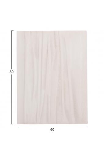 ΠΙΝΑΚΑΣ ΟΡΘΟΓΩΝΙΟΣ ΣΕΙΡΑ SANTORINI HM4518 MDF ΣΕ ΥΠΟΛΕΥΚΟ ΧΡΩΜΑ 60x4(πάχος)x80Υεκ.
