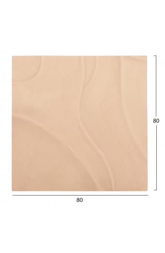 ΠΙΝΑΚΑΣ ΤΕΤΡΑΓΩΝΟΣ ΣΕΙΡΑ SANTORINI HM4520 MDF ΣΕ ΜΠΕΖ ΧΡΩΜΑ 80x4(πάχος)x80Υεκ.