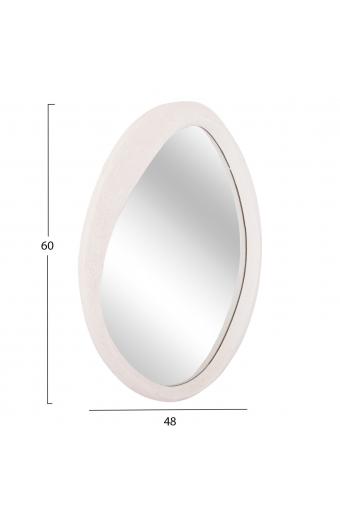 ΚΑΘΡΕΠΤΗΣ ΤΟΙΧΟΥ ΟΒΑΛ ΣΕΙΡΑ SANTORINI HM4514 MDF ΣΕ ΥΠΟΛΕΥΚΟ 48x3,2x60Υεκ