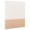 ΠΙΝΑΚΑΣ ΤΕΤΡΑΓΩΝΟΣ ΣΕΙΡΑ SANTORINI HM4519 MDF ΣΕ ΥΠΟΛΕΥΚΟ-ΚΑΦΕ ΧΡΩΜΑ 80x4(πάχος)x80Υεκ.