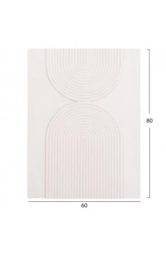 ΠΙΝΑΚΑΣ ΟΡΘΟΓΩΝΙΟΣ ΣΕΙΡΑ SANTORINI HM4523 MDF ΣΕ ΥΠΟΛΕΥΚΟ ΧΡΩΜΑ 60x4(πάχος)x80Υεκ.