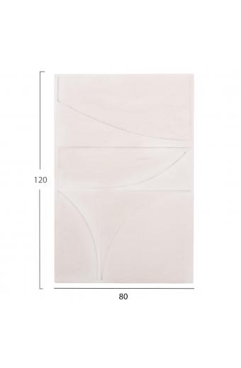 ΠΙΝΑΚΑΣ ΣΕΙΡΑ SANTORINI HM4505 MDF ΣΕ ΥΠΟΛΕΥΚΟ ΧΡΩΜΑ 80x4(πάχος)x120Υεκ.
