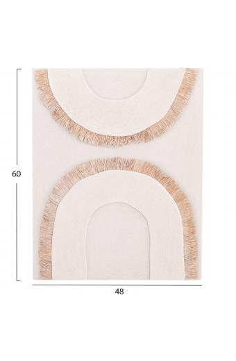 ΠΙΝΑΚΑΣ ΟΡΘΟΓΩΝΙΟΣ ΣΕΙΡΑ SANTORINI HM4535 MDF ΥΠΟΛΕΥΚΟ ΧΡΩΜΑ-ΔΙΑΚΟΣΜΗΣΗ ΜΠΕΖ 48x4,5(πάχος)x60Υεκ.