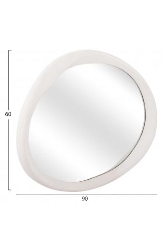 ΚΑΘΡΕΠΤΗΣ ΤΟΙΧΟΥ ΟΒΑΛ ΣΕΙΡΑ SANTORINI HM4513 MDF ΣΕ ΥΠΟΛΕΥΚΟ 90x3,2x60Υεκ