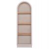 ΡΑΦΙΕΡΑ ΣΕΙΡΑ SANTORINI HM18045 MDF ΥΠΟΛΕΥΚΟ-ΡΑΦΙΑ ΞΥΛΟ ΕΛΑΤΟΥ ΦΥΣΙΚΟ 60x38,5x179Υεκ.