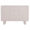 ΜΠΟΥΦΕΣ ΣΕΙΡΑ SANTORINI HM18048 MDF ΣΕ ΥΠΟΛΕΥΚΟ ΧΡΩΜΑ-3 ΣΥΡΤΑΡΙΑ & 2 ΠΟΡΤΕΣ 120x38x80Υεκ.