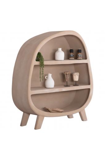 ΡΑΦΙΕΡΑ ΣΕΙΡΑ SANTORINI HM18060.02 MDF ΣΕ ΚΑΦΕ ΧΡΩΜΑ 120x38x133Υεκ.