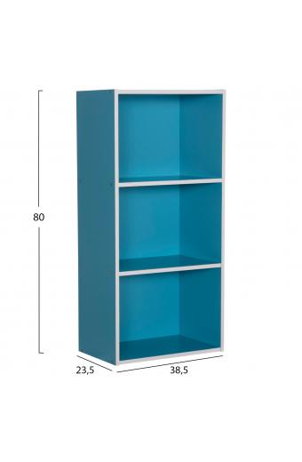ΡΑΦΙΕΡΑ ΤΟΙΧΟΥ CUBICON HM9941.05 ΜΠΛΕ-ΛΕΥΚΗ ΜΕΛΑΜΙΝΗ 38,5x23,5x80Υεκ.