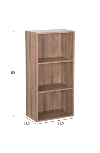 ΡΑΦΙΕΡΑ ΤΟΙΧΟΥ CUBICON HM9941.02 SONAMA OAK ΜΕΛΑΜΙΝΗ 38,5x23,5x80Υεκ.