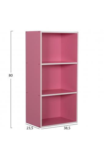 ΡΑΦΙΕΡΑ ΤΟΙΧΟΥ CUBICON HM9941.06 ΡΟΖ-ΛΕΥΚΗ ΜΕΛΑΜΙΝΗ 38,5x23,5x80Υεκ.