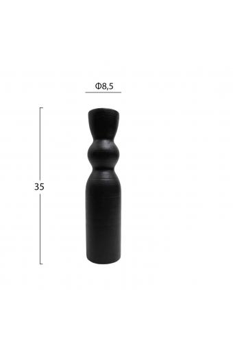 ΕΠΙΤΡΑΠΕΖΙΟ ΚΕΡΑΜΙΚΟ ΔΙΑΚΟΣΜΗΤΙΚΟ SCEPTER HM4614.02 ΜΑΥΡΟ ΜΑΤ Φ8x35Υ εκ.