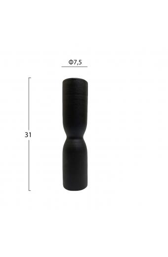 ΕΠΙΤΡΑΠΕΖΙΟ ΚΕΡΑΜΙΚΟ ΔΙΑΚΟΣΜΗΤΙΚΟ SCEPTER HM4615.02 ΜΑΥΡΟ ΜΑΤ Φ7,5x30,5Υεκ