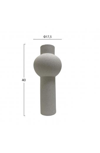 ΕΠΙΤΡΑΠΕΖΙΟ ΚΕΡΑΜΙΚΟ ΔΙΑΚΟΣΜΗΤΙΚΟ SCEPTER HM4604.01 ΥΠΟΛΕΥΚΟ ΚΡΥΣΤΑΛΛΙΚΟ Φ17x39Υεκ
