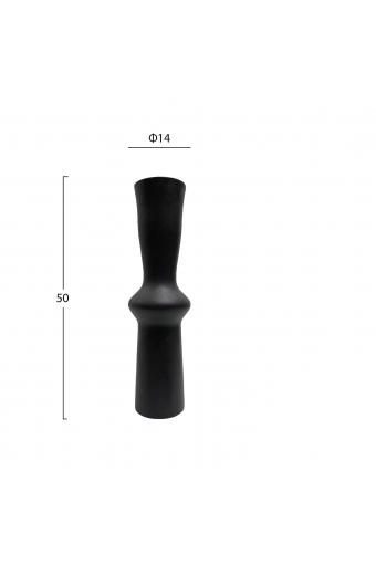 ΕΠΙΤΡΑΠΕΖΙΟ ΚΕΡΑΜΙΚΟ ΔΙΑΚΟΣΜΗΤΙΚΟ SCEPTER HM4637.02 ΜΑΥΡΟ ΜΑΤ Φ14x50Υεκ