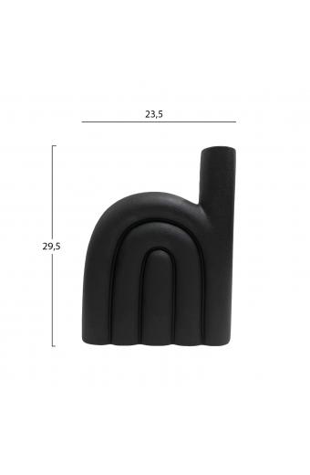 ΕΠΙΤΡΑΠΕΖΙΟ ΚΕΡΑΜΙΚΟ ΔΙΑΚΟΣΜΗΤΙΚΟ ARCON HM4639.02 ΜΑΥΡΟ ΜΑΤ 23x5,5x29Υ εκ.