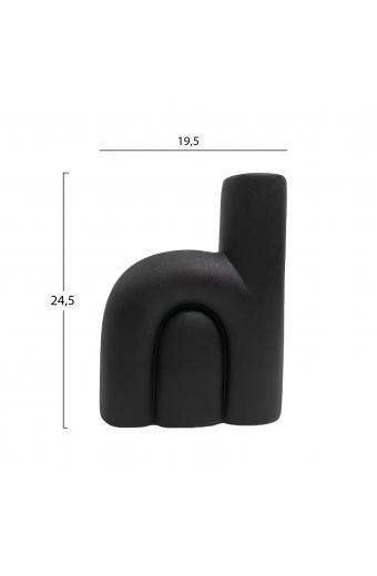 ΕΠΙΤΡΑΠΕΖΙΟ ΚΕΡΑΜΙΚΟ ΔΙΑΚΟΣΜΗΤΙΚΟ ARCON HM4640.02 ΜΑΥΡΟ ΜΑΤ 19x7x24Υ εκ.