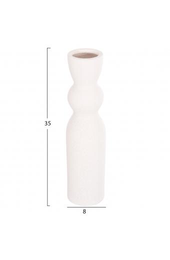 ΕΠΙΤΡΑΠΕΖΙΟ ΚΕΡΑΜΙΚΟ ΔΙΑΚΟΣΜΗΤΙΚΟ SCEPTER HM4614.01 ΚΡΥΣΤΑΛΛΙΚΟ ΥΠΟΛΕΥΚΟ Φ8x35Υεκ