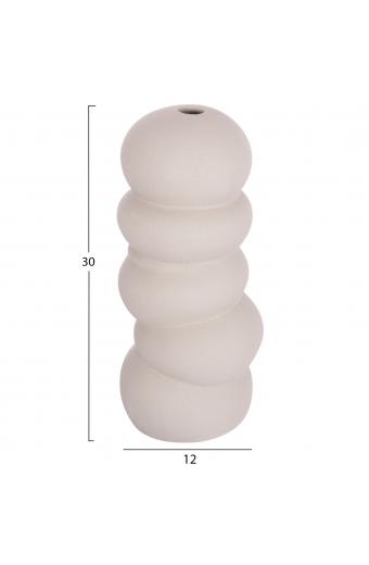 ΕΠΙΤΡΑΠΕΖΙΟ ΚΕΡΑΜΙΚΟ ΔΙΑΚΟΣΜΗΤΙΚΟ ROOK HM4630.03 ΓΚΡΙ ΜΑΤ Φ12x30Υ εκ.