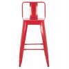ΣΚΑΜΠΟ ΜΠΑΡ ΜΕΣΑΙΟΥ ΥΨΟΥΣ ΜΕΤΑΛΛΙΚΟ MELITA-PRO HM8574.44 ΚΟΚΚΙΝΟ 43x43x88Υεκ.