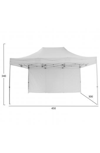 GAZEBO ΕΠΑΓΓΕΛΜΑΤΙΚΟ ΒΑΡΕΩΣ ΤΥΠΟΥ CRESSEN HM21098 ΠΤΥΣΣΟΜΕΝΟ ΑΛΟΥΜΙΝΙΟΥ 3x4,5x3,4Yμ