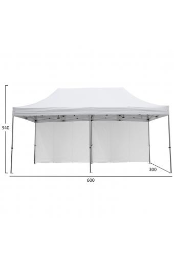 GAZEBO ΕΠΑΓΓΕΛΜΑΤΙΚΟ ΒΑΡΕΩΣ ΤΥΠΟΥ CRESSEN HM21099 ΠΤΥΣΣΟΜΕΝΟ ΑΛΟΥΜΙΝΙΟΥ 3x6x3,4Yμ