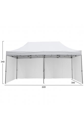 GAZEBO ΕΠΑΓΓΕΛΜΑΤΙΚΟ ΒΑΡΕΩΣ ΤΥΠΟΥ CRESSEN HM21099.01 ΠΤΥΣΣΟΜΕΝΟ ΑΛΟΥΜΙΝΙΟΥ 3x6x3,4Yμ
