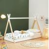 ΚΡΕΒΑΤΙ ΠΑΙΔΙΚΟ MUNK HM699.03 τ.MONTESSORI ΞΥΛΟ ΠΕΥΚΟΥ ΦΥΣΙΚΟ-ΛΕΥΚΟ- 190x90εκ