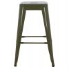 ΣΚΑΜΠΟ ΜΕΣΑΙΟΥ ΥΨΟΥΣ ΜΕΤΑΛΛΙΚΟ MELITA-PRO HM8573.43 DARK OLIVE GREEN 43x43x67Υεκ.