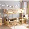 ΠΑΙΔΙΚΗ ΚΟΥΚΕΤΑ ΜΕ ΠΑΡΚΑΚΙ PLAYKID HM703.01 ΞΥΛΟ ΠΕΥΚΟΥ ΦΥΣΙΚΟ ΓΙΑ 190x90εκ