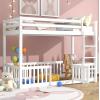 ΠΑΙΔΙΚΗ ΚΟΥΚΕΤΑ ΜΕ ΠΑΡΚΑΚΙ PLAYKID HM703.03 ΞΥΛΟ ΠΕΥΚΟΥ ΛΕΥΚΟ ΓΙΑ 190x90εκ