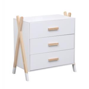 ΣΥΡΤΑΡΙΕΡΑ ΠΑΙΔΙΚH PASCHAL HM2493.03 ΜΕΛΑΜΙΝΗ-ΞΥΛΟ ΠΕΥΚΟΥ 76x40x80.5Υεκ