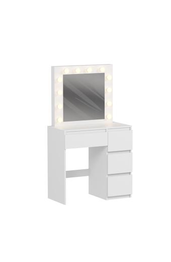 ΤΟΥΑΛΕΤΑ ΜΕ ΦΩΤΙΣΜΟ LED & ΣΥΡΤΑΡΙΑ KEITLIN HM2499.03 ΜΕΛΑΜΙΝΗ ΣΕ ΛΕΥΚΟ 80x40x140Υεκ.