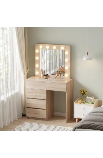ΤΟΥΑΛΕΤΑ ΜΕ ΦΩΤΙΣΜΟ LED & ΣΥΡΤΑΡΙΑ BEYON HM2500.01 ΜΕΛΑΜΙΝΗ ΣΕ SONAMA 112.5x40.5x140Υεκ.