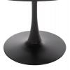 ΤΡΑΠΕΖΙ ΤΡΑΠΕΖΑΡΙΑΣ ROLLO HM9421.12 ΣΤΡΟΓΓΥΛΟ BLACK MARBLE Φ90x74Υεκ.