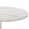 ΤΡΑΠΕΖΙ ΤΡΑΠΕΖΑΡΙΑΣ ROLLO HM9422.11 ΣΤΡΟΓΓΥΛΟ WHITE MARBLE Φ120x74Yεκ.